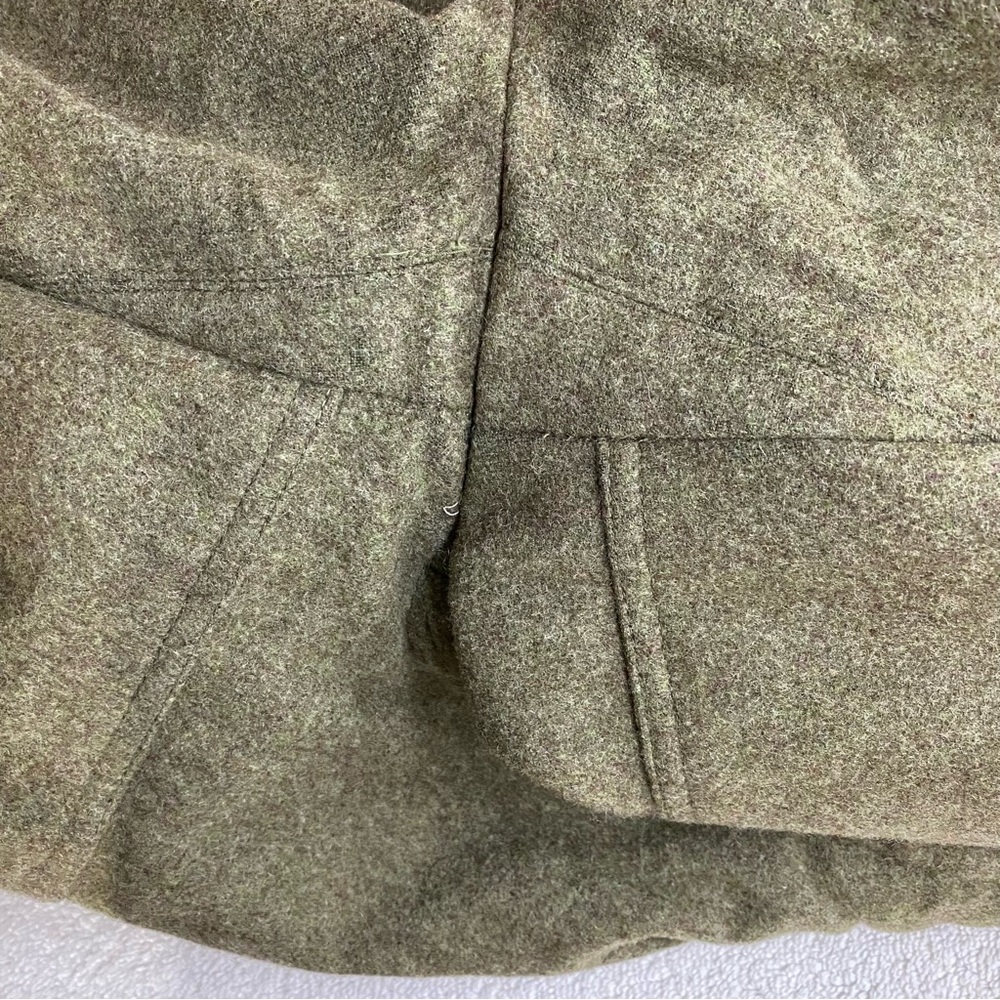 Vintage German Military Army Green Cargo Style Thick Wool Pants 32X27 Militaria - Picture 5 of 14